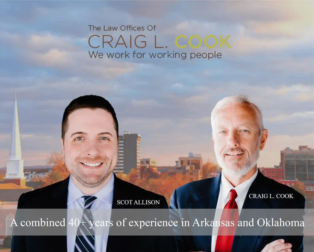 Scott Allison and Craig Cook, divorce lawyers, have 40 years of experience in Arkansas and Oklahoma.