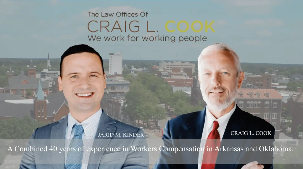 Jarid Kinder and Craig Cook have 40 years of workers compensation experience.