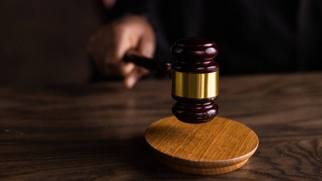 Gavel hitting a table